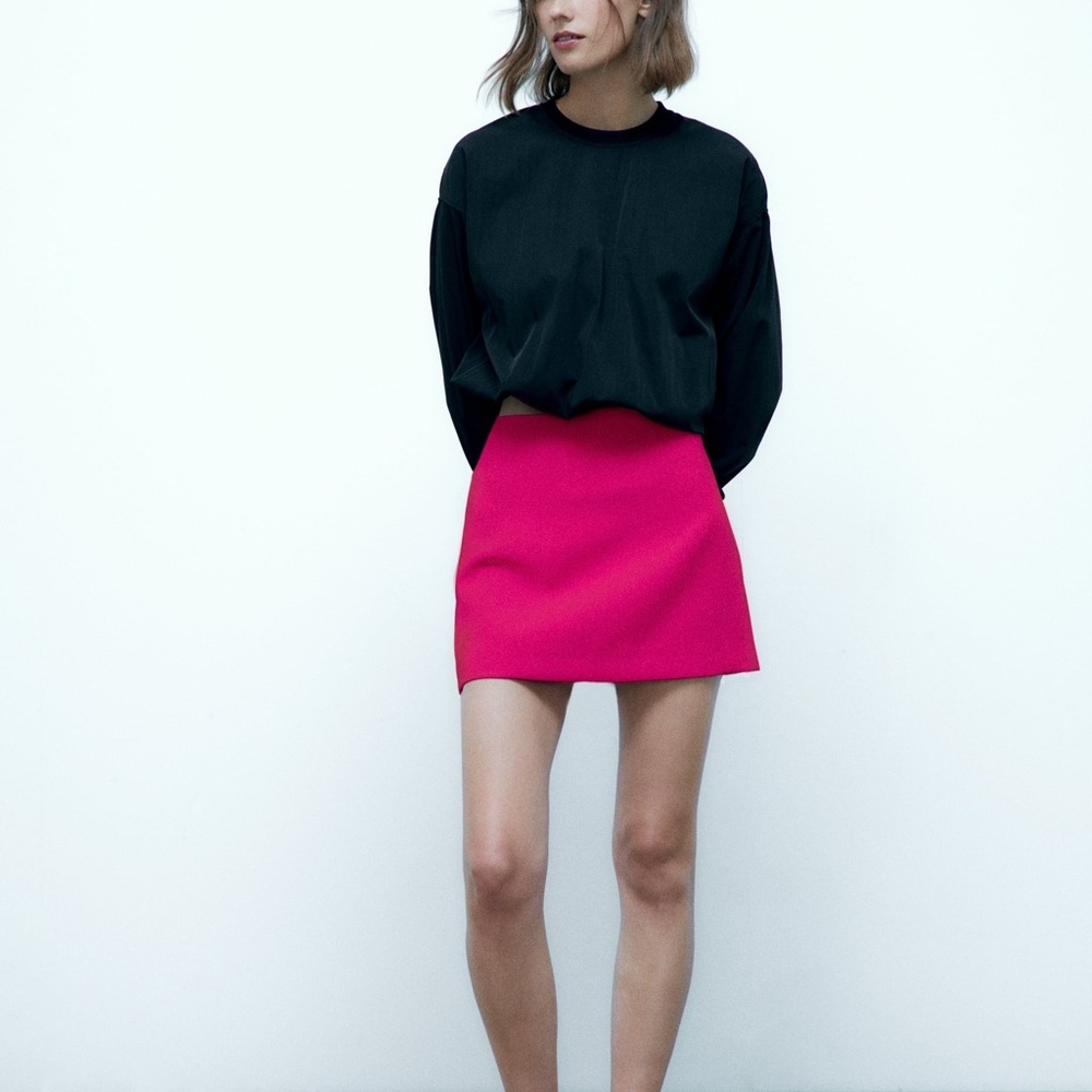 Zara Vibrant Magenta Women's Mini Skirt